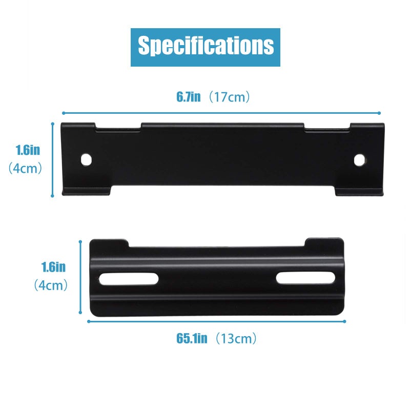 Dinghosen Wall Mount Kit for Bose WB-120, Solo Soundbar Series II, Wall Bracket Holder Stand Compatible with Bose WB-120 SoundTouch,Solo 5 Soundbar, CineMate 120 Speaker With all Necessary Screws (Black) - Image 3